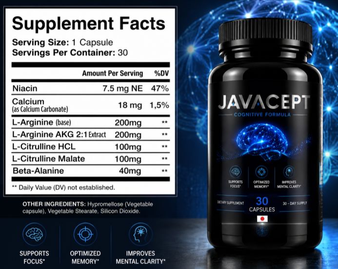 Javacept Ingredients Supplement Facts