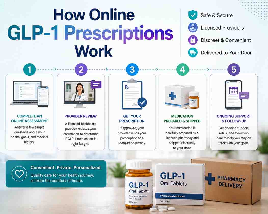 How Online GLP-1 Prescriptions Work
