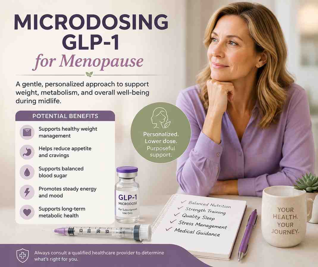 Microdosing GLP-1 for Menopause